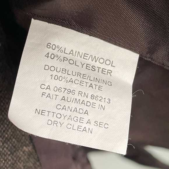 VINTAGE TRISTAN & ISEUT Wool Blazer Brown S - Picture 8 of 8